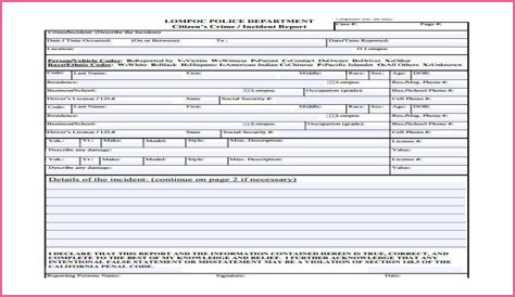 Crime Report Form