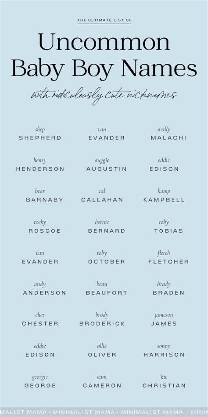 Rare Names With Popular Nicknames